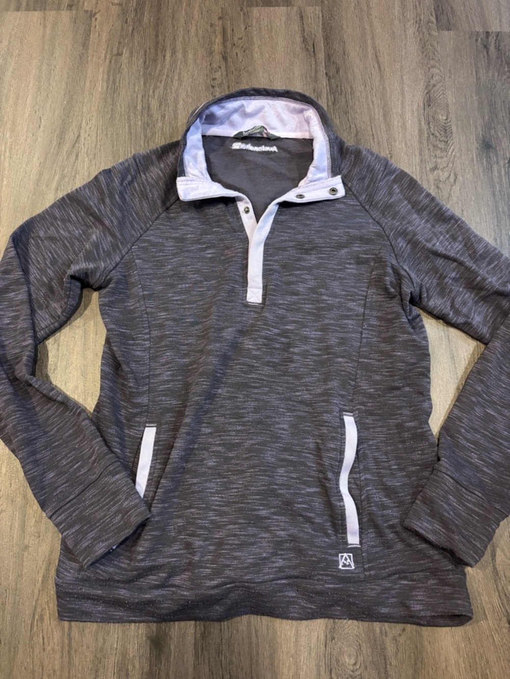 Avalanche Black and Lavender Fleece-Lined long sleeve